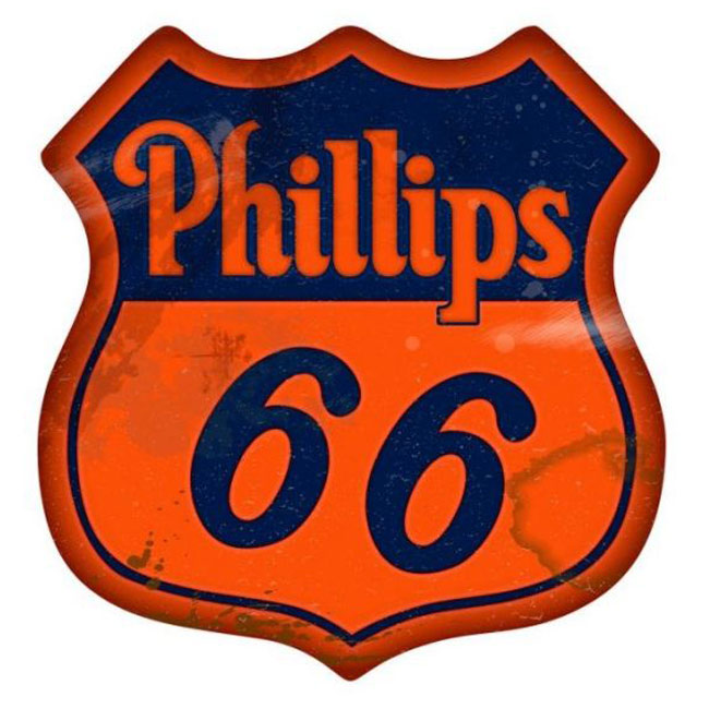 Vintage Phillips 66 Gasoline Sign