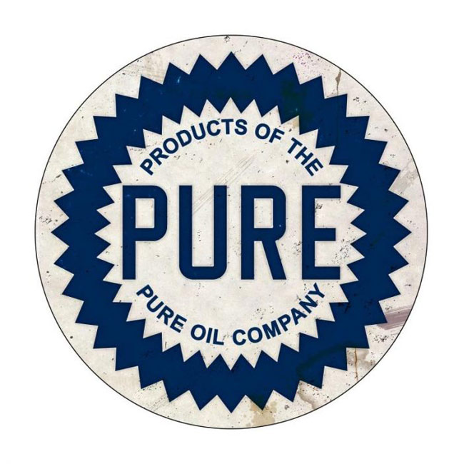 Pure Oil Vintage 28 Inch Sign