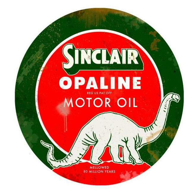 Details about   Sinclair Opaline Motor Oil Gas Gasoline 12" Round Metal Tin Sign Vintage Garage