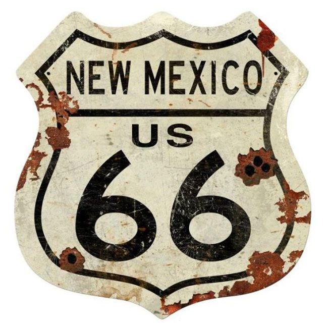 New Mexico Route 66 Sign, Americana Signs, Signs