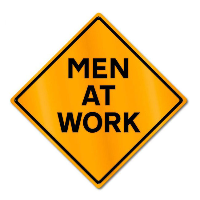 Men At Work Sign