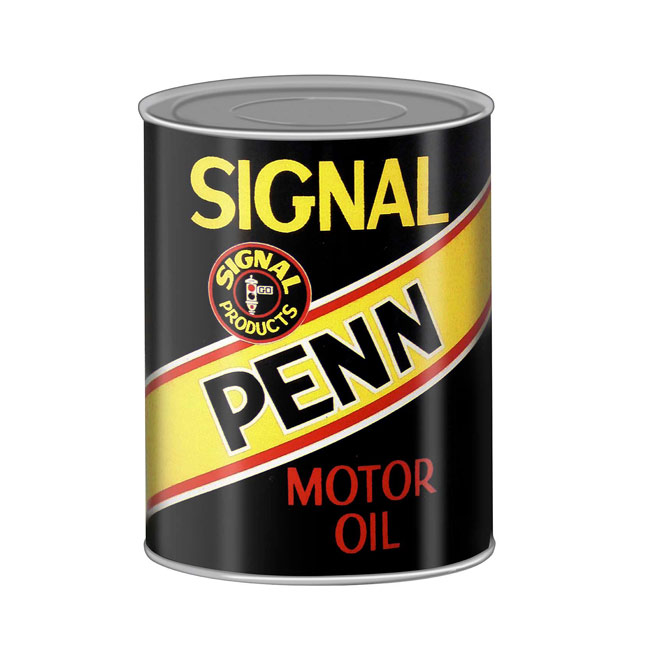 Signal Penn Oil Can Sign