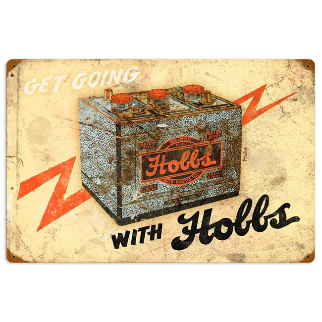 Hobbs Batterie Sign