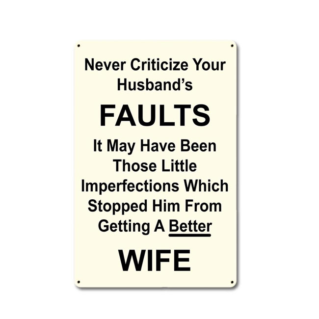 Better Wife Sign