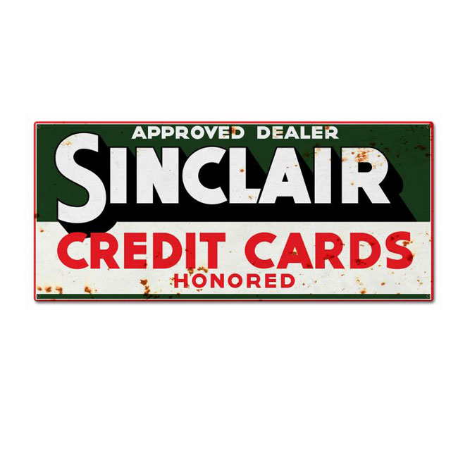 Sinclair Credit Cards Sign