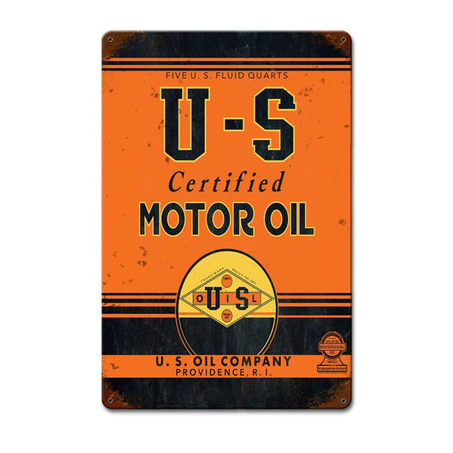 US Certified Oil Sign
