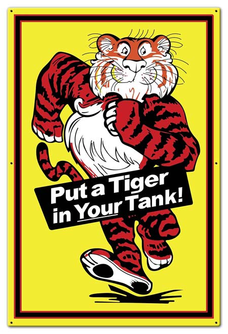 Put A Tiger In Your Tank Esso Gas Sign 