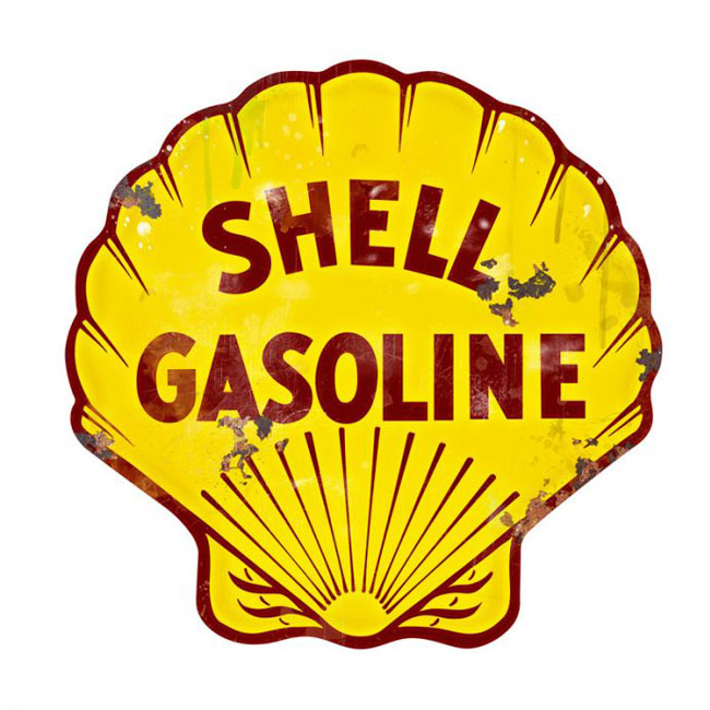 Shell Gasoline Sign | Gas Station Signs | Signs | From Vintage Garage Signs