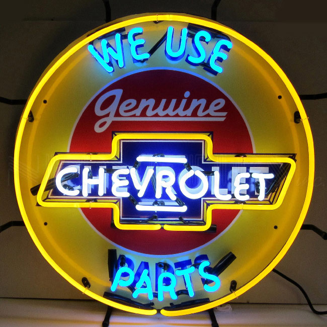 Chevrolet Genuine Parts Neon Sign