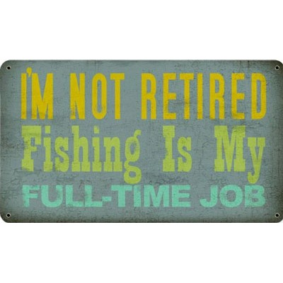 Retired Fishing Sign, Home Decor Signs, Signs