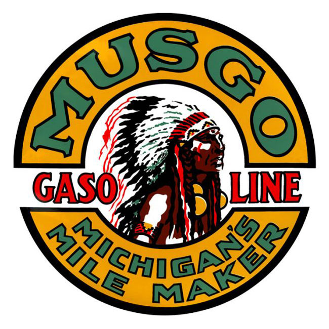 Musgo Gasoline  Sign
