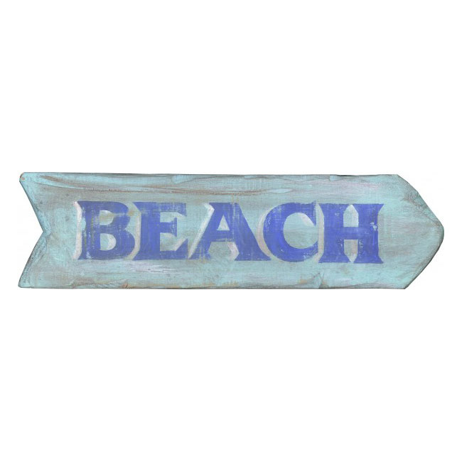 Beach Vintage Wood Sign 