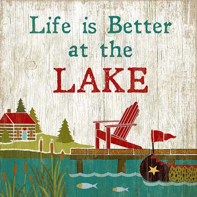 Life is Better at the Lake Wood Sign 