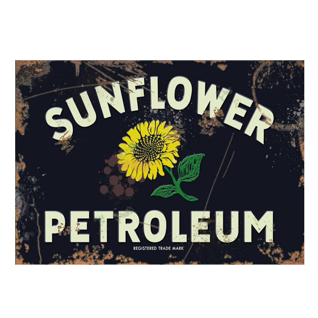Sunflower Petroleum Vintage Style Sign