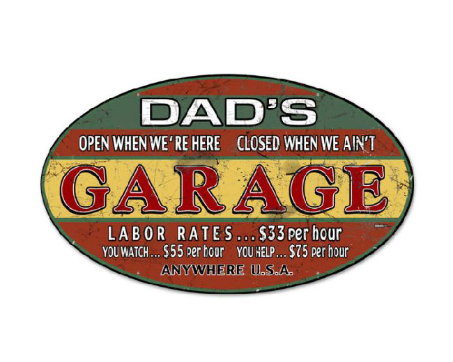Summit Gifts 90157573 Dad's Garage Rates And Rules Linked, 56% OFF