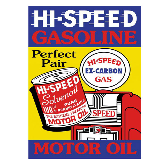 High Speed Motor Oil Sign