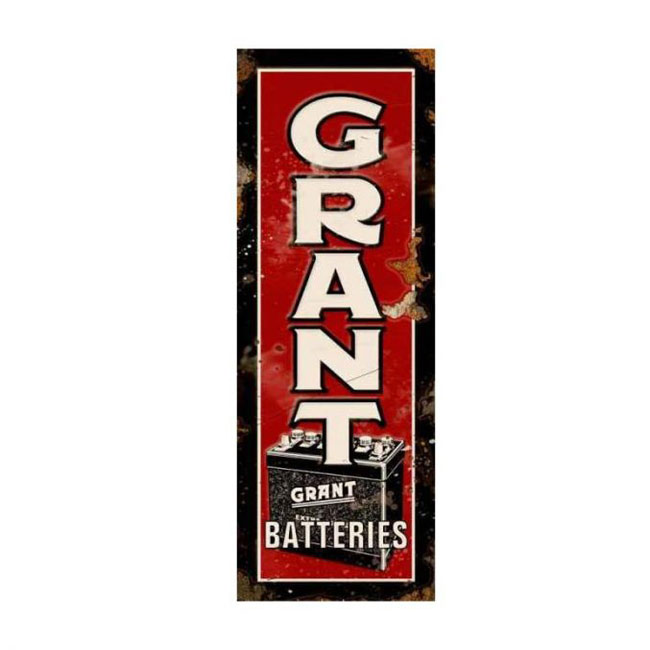 Grant Batteries sign