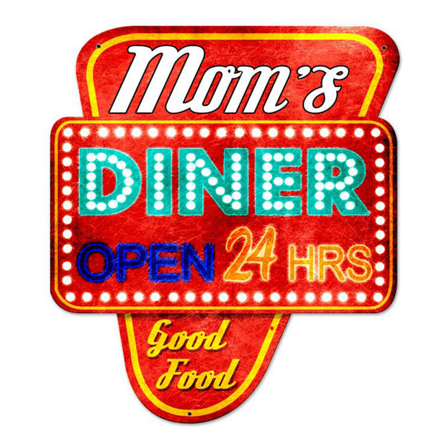Moms Diner Sign