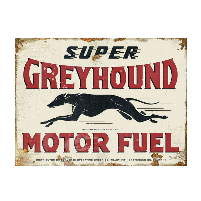 Greyhound Gasoline Sign