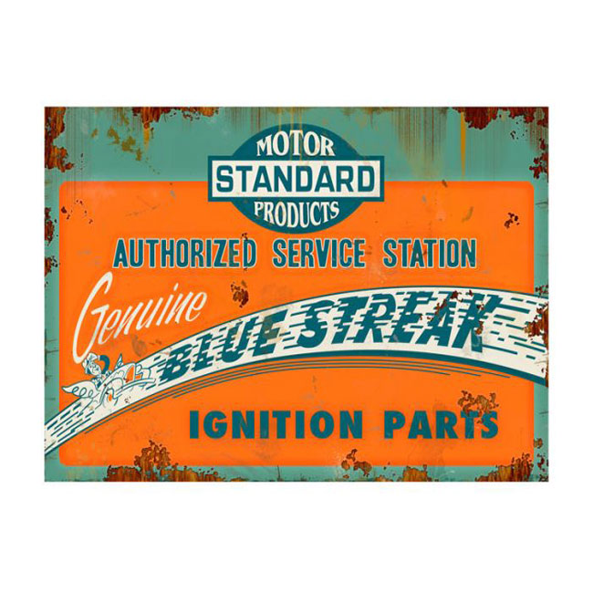 Genuine Blue Streak Ignition Parts Sign