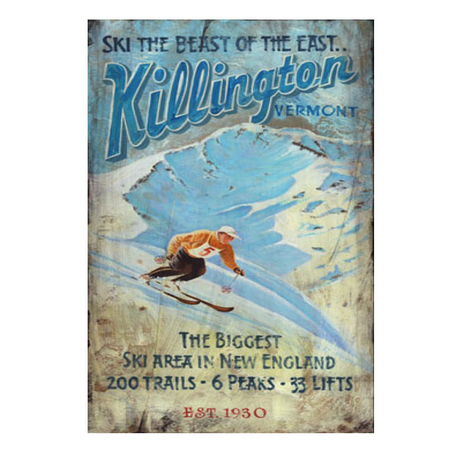 Killington Ski Area Sign Personalized 