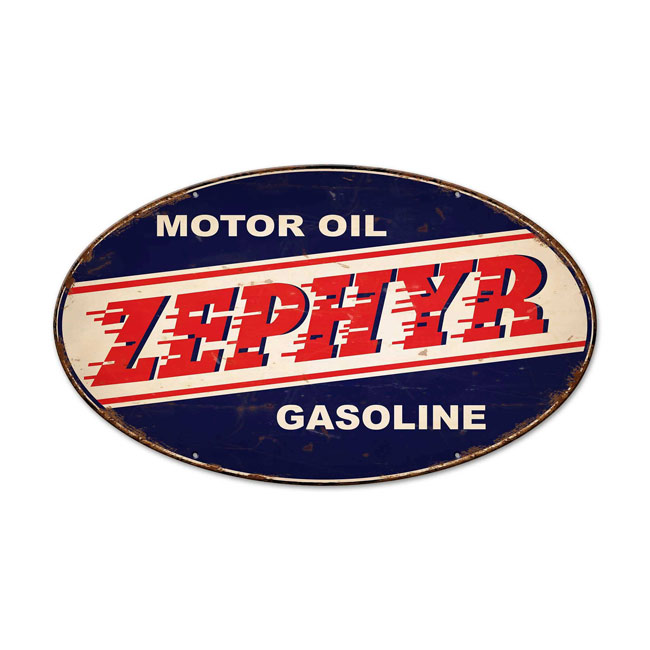 Zephyr Gasoline & Motor Oil Sign