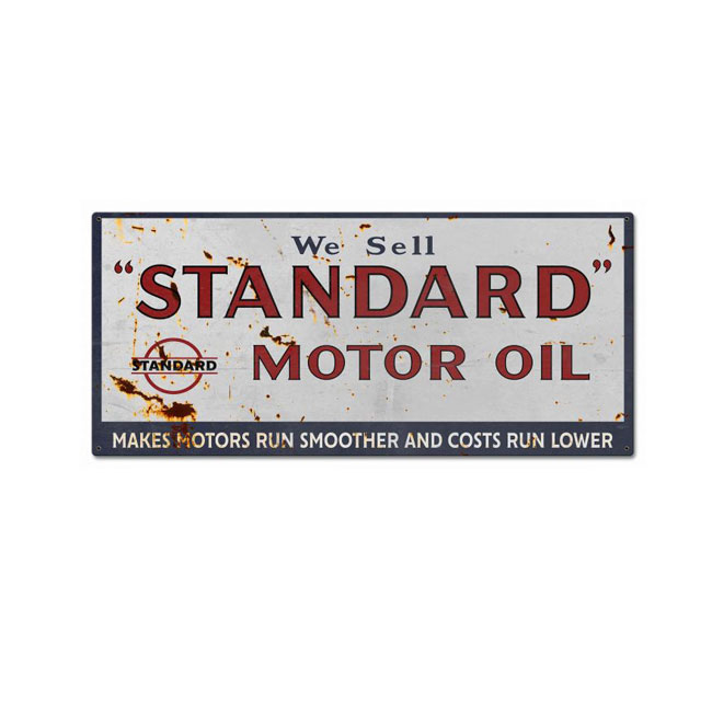 Standard Motor Oil Sign