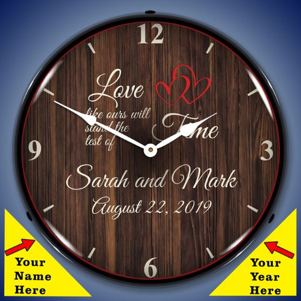 Buy Engraved Heart Crystal Glass Clock Wedding Gift or Wedding Present Gift  Online in India - Etsy