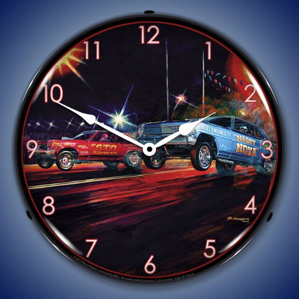 Drag Racing Clock