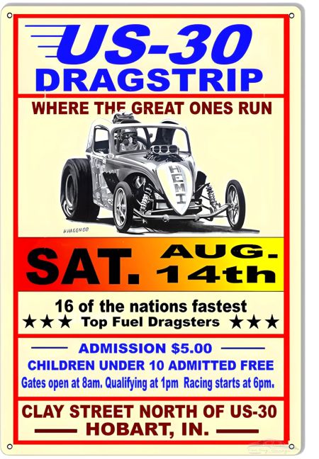 US 30 Dragstrip Sign